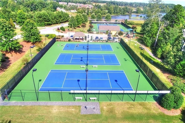 view of tennis court