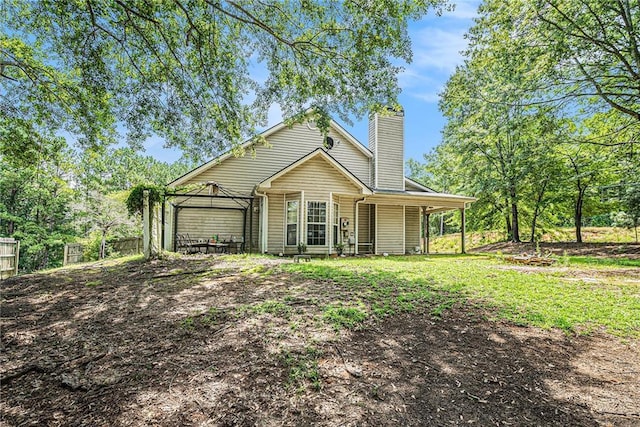 55 Ashland Farm Rd, Oxford, GA 30054 - view of front of property with a chimney and a gazebo