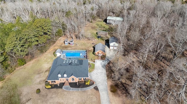 104 Aspen Dr NE, Calhoun, GA 30701 - view from above of property with a pool