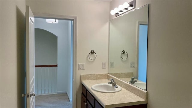 bathroom with vanity