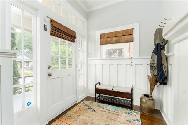 1232 Lucile Ave SW, Atlanta, GA 30310 - entryway with ornamental molding and wood finished floors