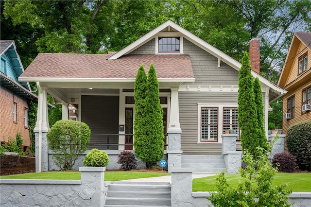 1232 Lucile Ave SW, Atlanta, GA 30310 - craftsman-style home featuring a porch, a chimney, and a shingled roof