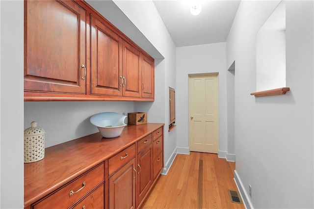 4043 Piedmont Lake Rd, Pine Mountain, GA 31822 - hallway featuring light wood-type flooring and baseboards