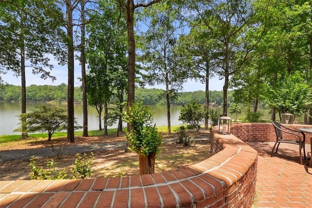 4043 Piedmont Lake Rd, Pine Mountain, GA 31822 - view of patio with a water view