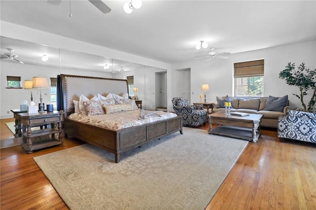 4043 Piedmont Lake Rd, Pine Mountain, GA 31822 - bedroom featuring wood-type flooring and a ceiling fan