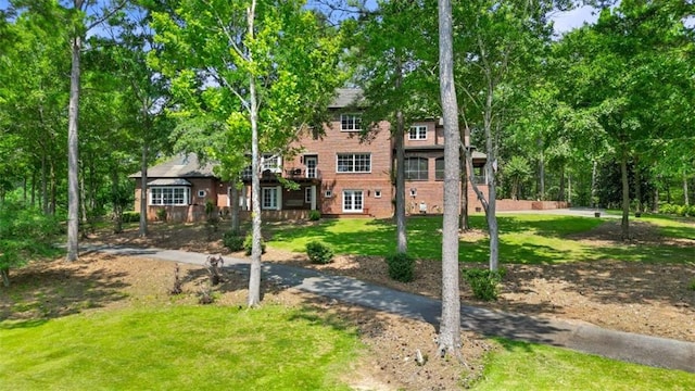 4043 Piedmont Lake Rd, Pine Mountain, GA 31822 - view of front of home featuring a front yard and brick siding