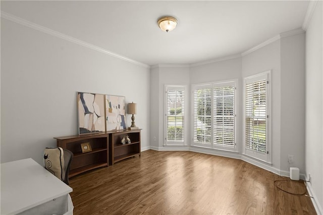3260 Kingshouse Commons, Johns Creek, GA 30022 - office featuring wood finished floors and crown molding