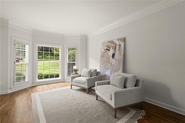 3260 Kingshouse Commons, Johns Creek, GA 30022 - sitting room with ornamental molding and wood finished floors