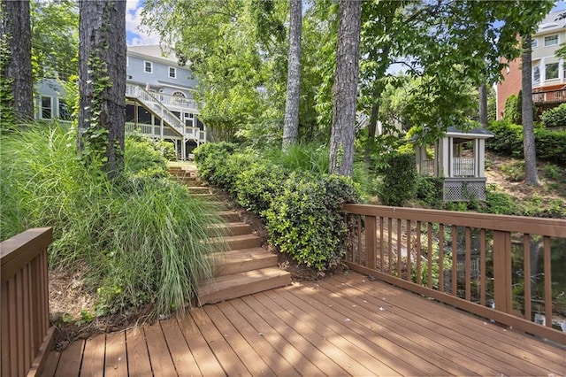 3260 Kingshouse Commons, Johns Creek, GA 30022 - wooden deck with stairs