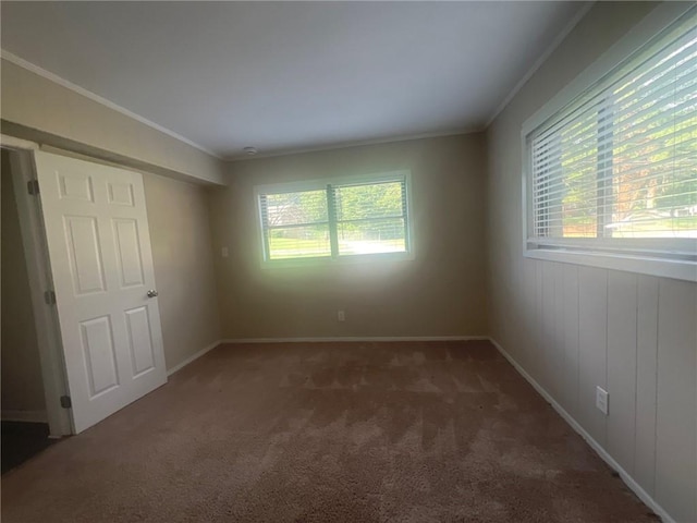 1870 Glen Echo Dr, Decatur, GA 30032 - unfurnished room featuring crown molding and dark carpet