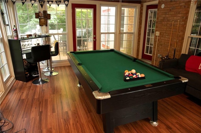 1473 Wildwood Way, Hampton, GA 30228 - game room featuring billiards table and wood finished floors