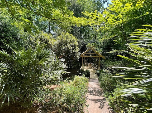 view of property's community featuring a gazebo