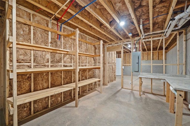 storage area with electric panel