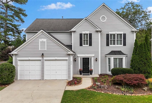 520 Weatherend Ct, Johns Creek, GA 30022 - traditional-style home featuring driveway, a shingled roof, and a garage