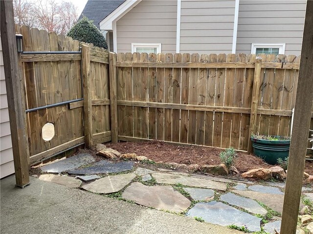 view of patio / terrace with fence