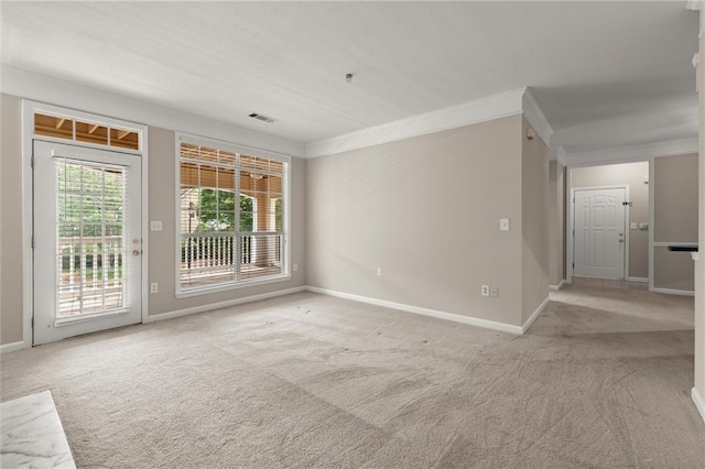 426 Pembrooke Cir Unit 426, Alpharetta, GA 30004 - unfurnished room featuring crown molding, light carpet, and baseboards