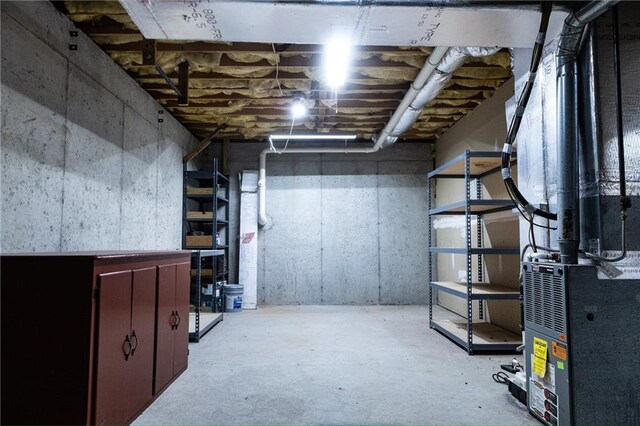 view of basement