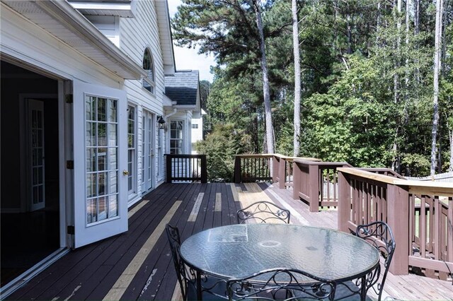 view of wooden terrace