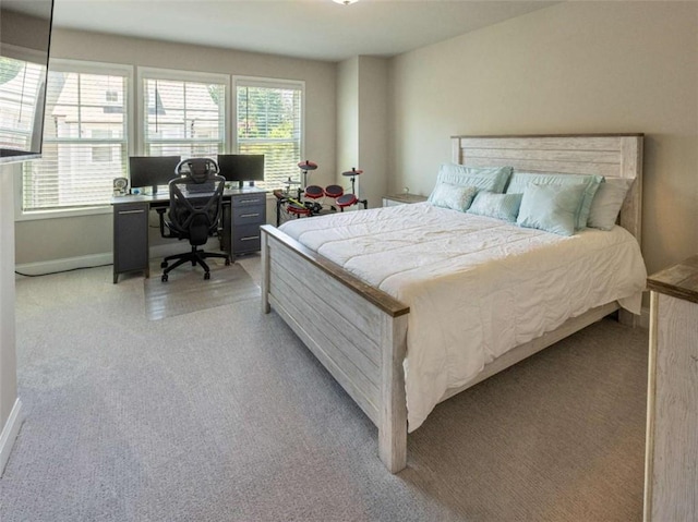 360 Hayden Cir, Woodstock, GA 30189 - bedroom with an office area, light colored carpet, and baseboards