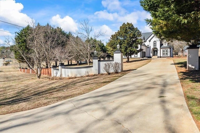 view of street with driveway