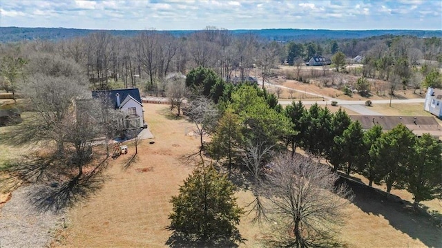 bird's eye view featuring a rural view