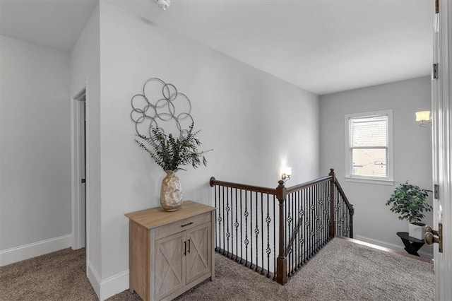 2953 Balvenie Pl, Acworth, GA 30101 - stairway with carpet flooring and baseboards