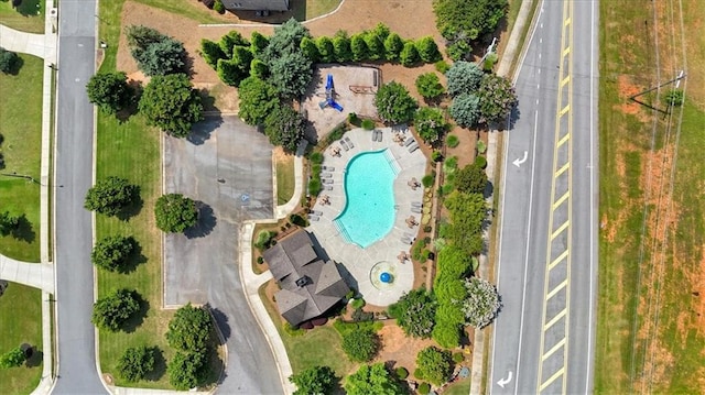 2953 Balvenie Pl, Acworth, GA 30101 - bird's eye view of a pool area
