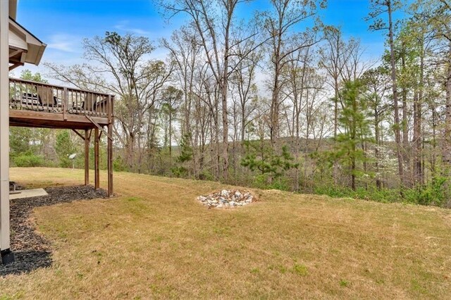 822 Pine Way, Dallas, GA 30157 - view of yard featuring a deck