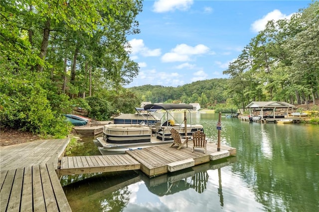 114 Narrows Loop, Waleska, GA 30183 - dock featuring a water view and a view of trees