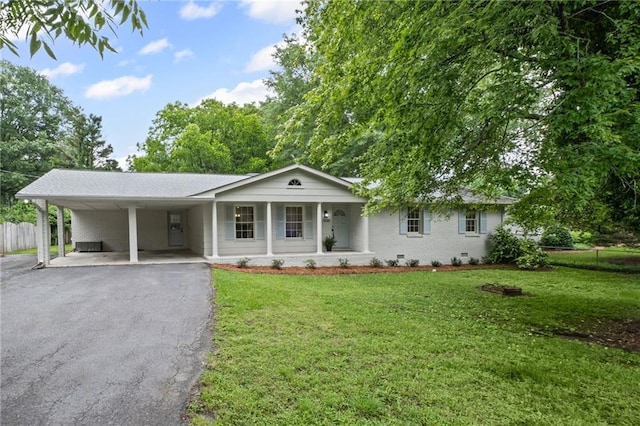 1830 Mayfield Rd, Alpharetta, GA 30009 - single story home with driveway, covered porch, and an attached carport