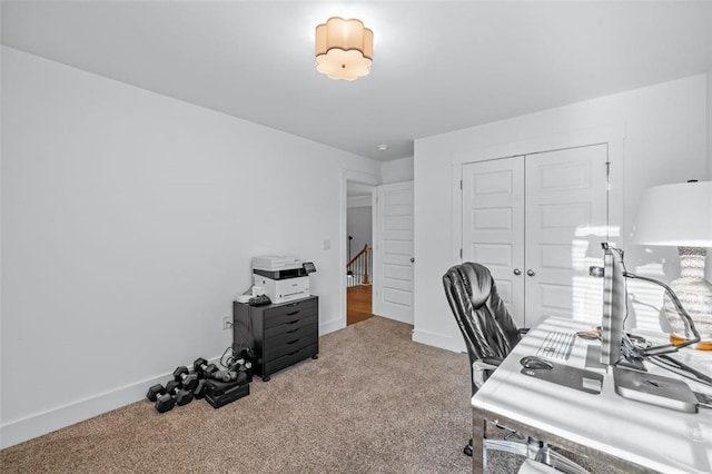 352 Davis St, Monroe, GA 30655 - carpeted home office with baseboards