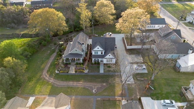 352 Davis St, Monroe, GA 30655 - drone / aerial view featuring a residential view