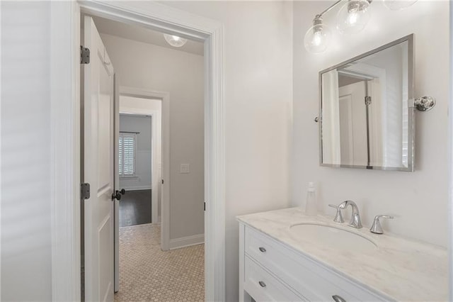 bathroom featuring vanity