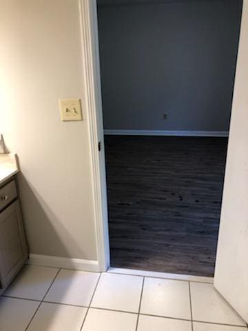 bathroom featuring vanity and tile patterned floors