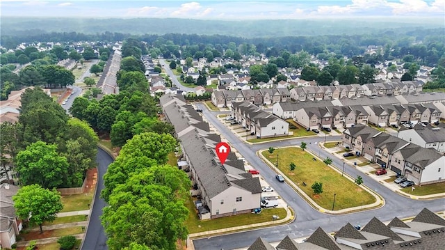 birds eye view of property featuring a residential view