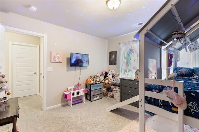 bedroom with carpet flooring