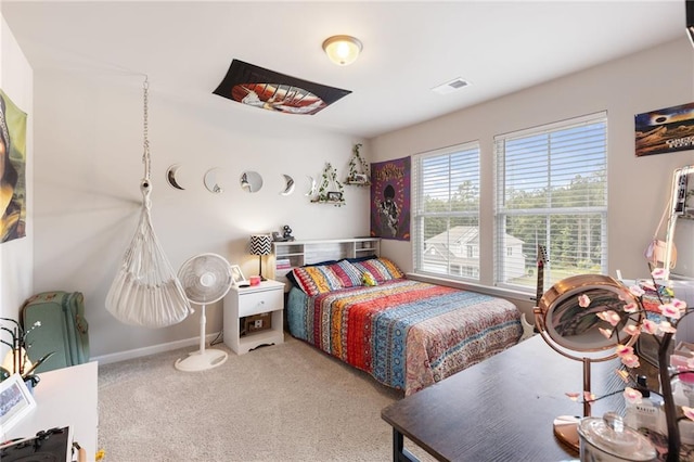 bedroom with carpet flooring