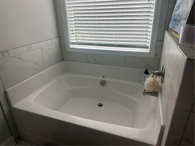 495 Sterling Creek Way, Loganville, GA 30052 - bathroom with double vanity and marble finish flooring