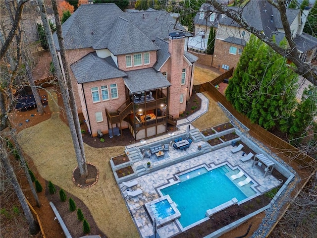 4080 Glen Hill Way NE, Marietta, GA 30066 - view of subject property featuring a pool area