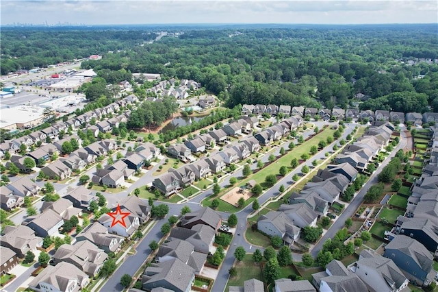 2013 White Cypress Ct, Smyrna, GA 30082 - aerial overview of property's location featuring a forest and nearby suburban area