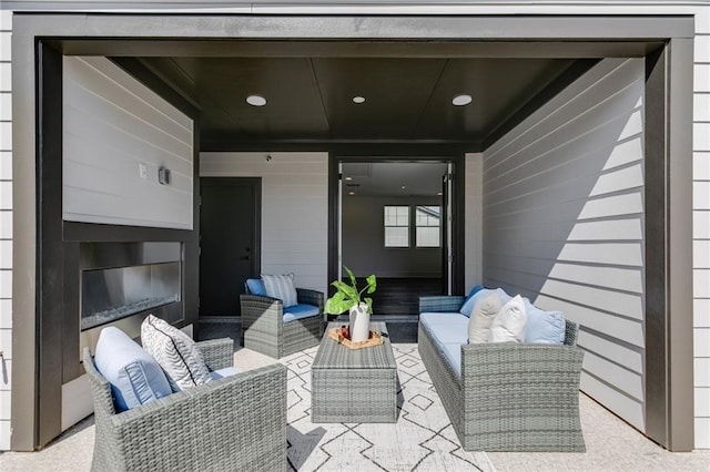 view of patio / terrace featuring outdoor lounge area