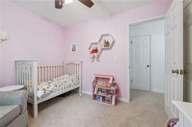 190 Windflower Trce, Roswell, GA 30075 - carpeted bedroom with a nursery area and ceiling fan