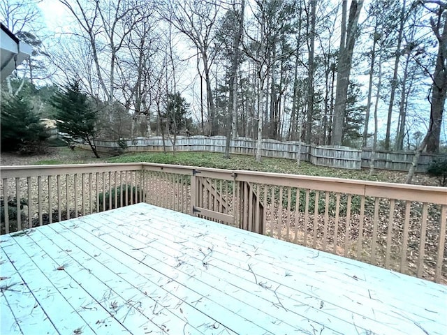 6745 Fairfield Trce, Suwanee, GA 30024 - wooden deck featuring a fenced backyard