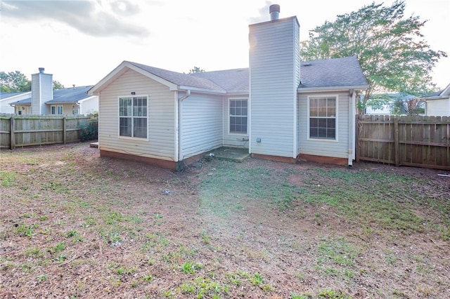 view of back of property