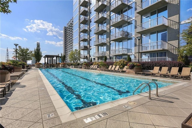 community pool featuring a patio