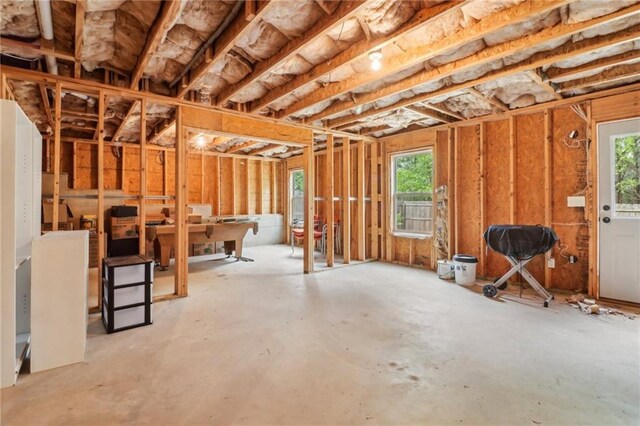 miscellaneous room featuring concrete flooring