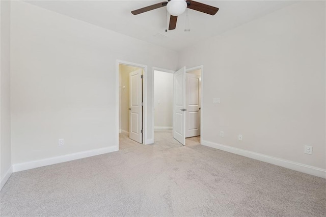 2040 Birchdale Dr, Milton, GA 30004 - unfurnished bedroom featuring light colored carpet, baseboards, and ceiling fan