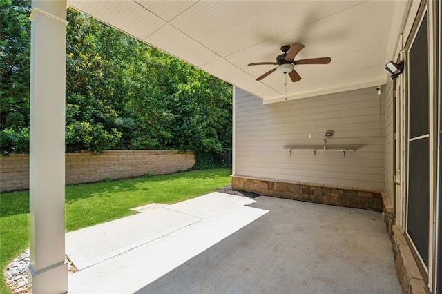 2040 Birchdale Dr, Milton, GA 30004 - view of patio featuring ceiling fan