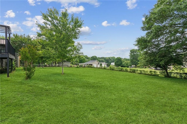 2055 Cactus Ln, Cumming, GA 30040 - view of grassy yard with a deck
