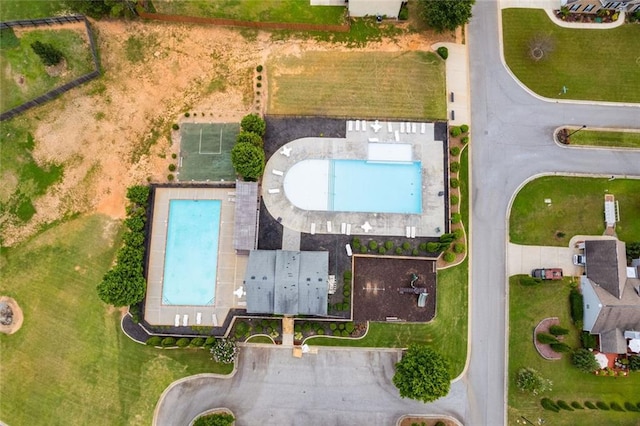 birds eye view of property